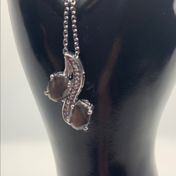 SILVER SAPPHIRE, STERLING SILVER PENDANT - Picture 2 of 8